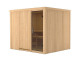 Karibu | Sauna Gobin | Deur Antracietglas